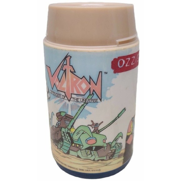 vintage 1984 aladdin voltron defender of the universe thermos - no lid or cup - Picture 2 of 3